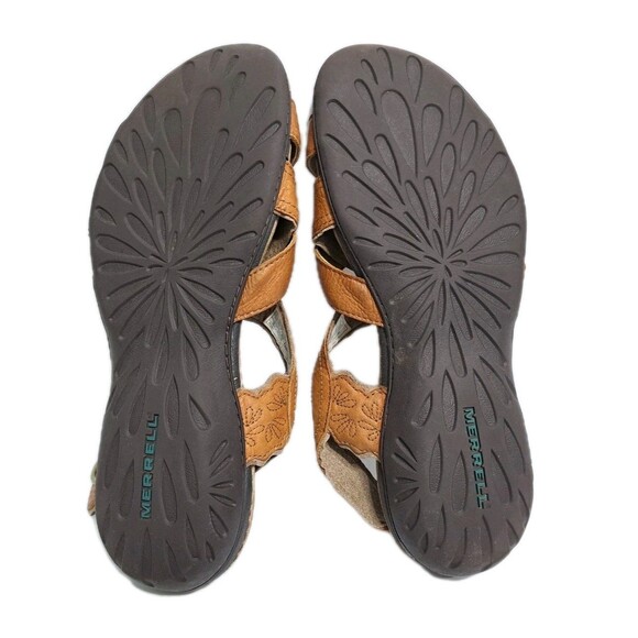 Merrell Sandals Womens Size 9 Bassoon Tan Leather J46248 Strappy Slingback - Picture 9 of 9